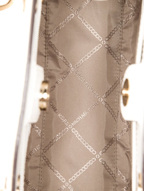 Michael Kors Embossed Leather Top Handle Bag