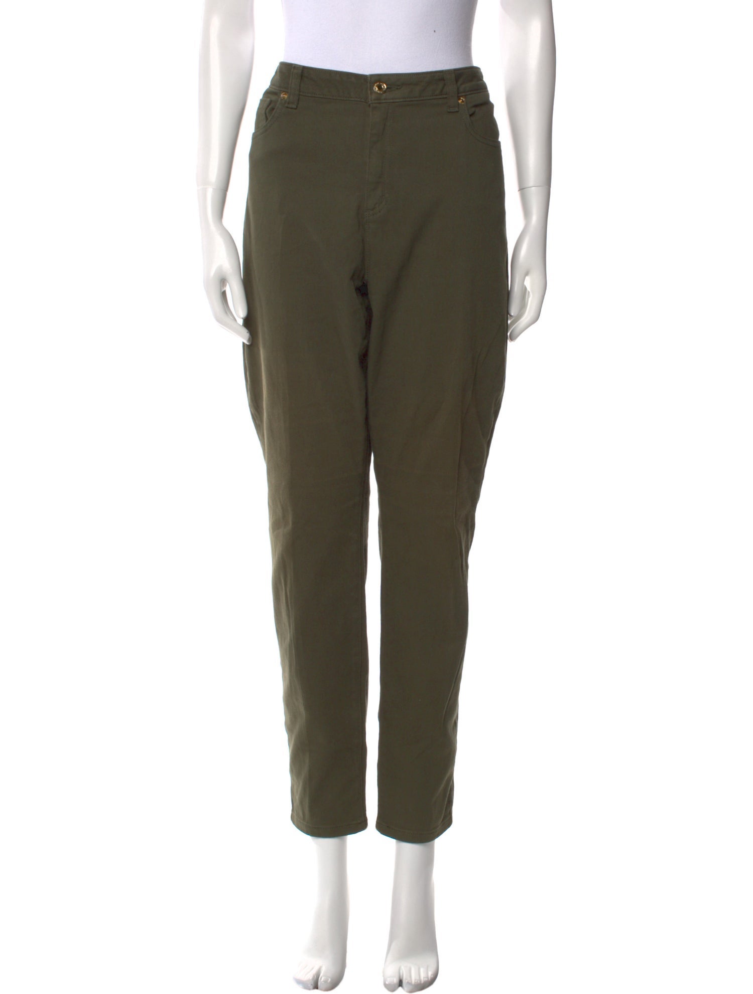 Michael Kors Mid-Rise Straight Leg Jeans