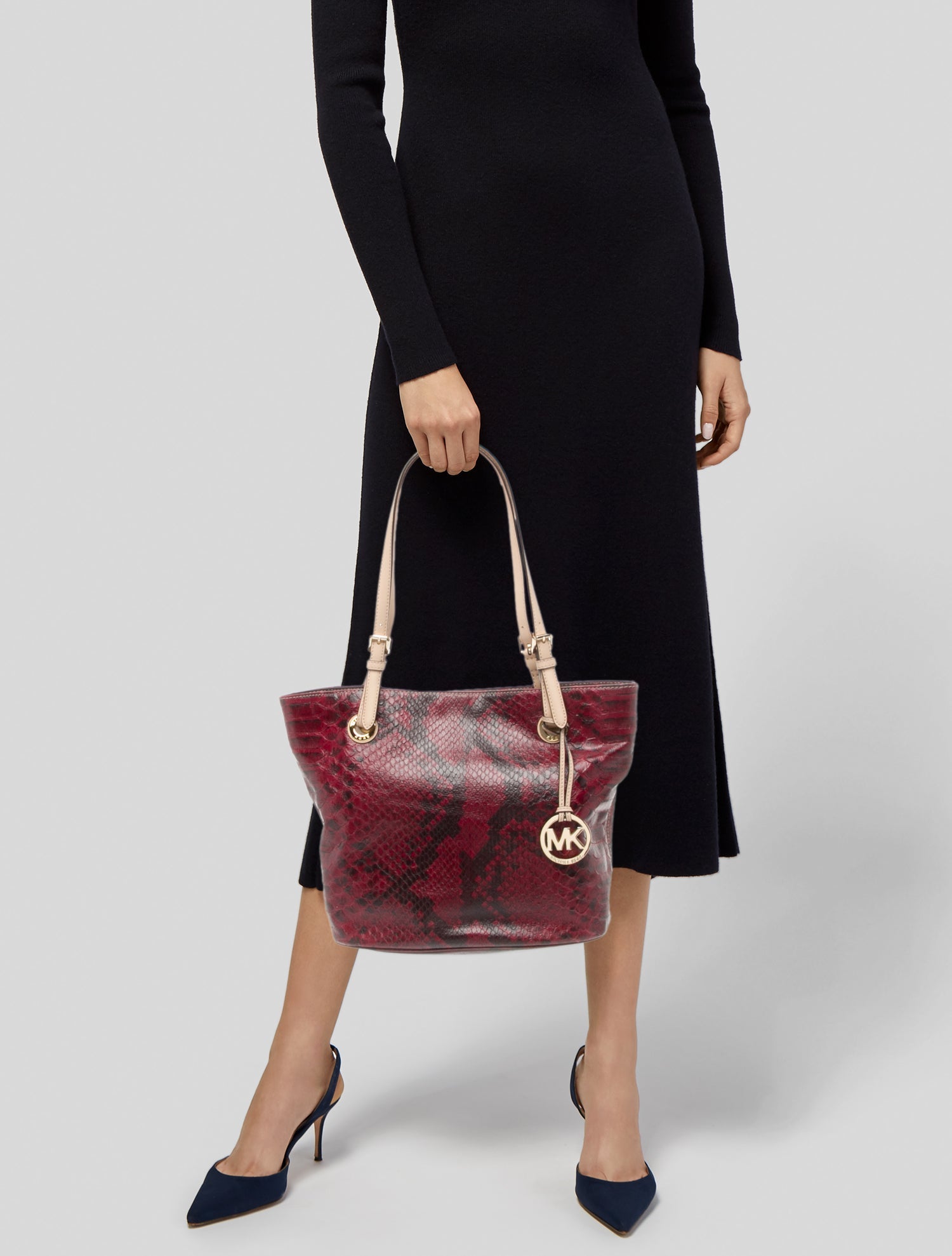 Michael Michael Kors Python Shoulder Bag