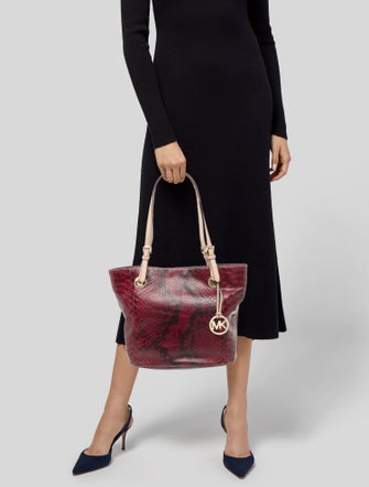 Michael Michael Kors Python Shoulder Bag