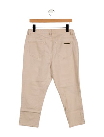 Michael Kors High-Rise Straight Leg Jeans