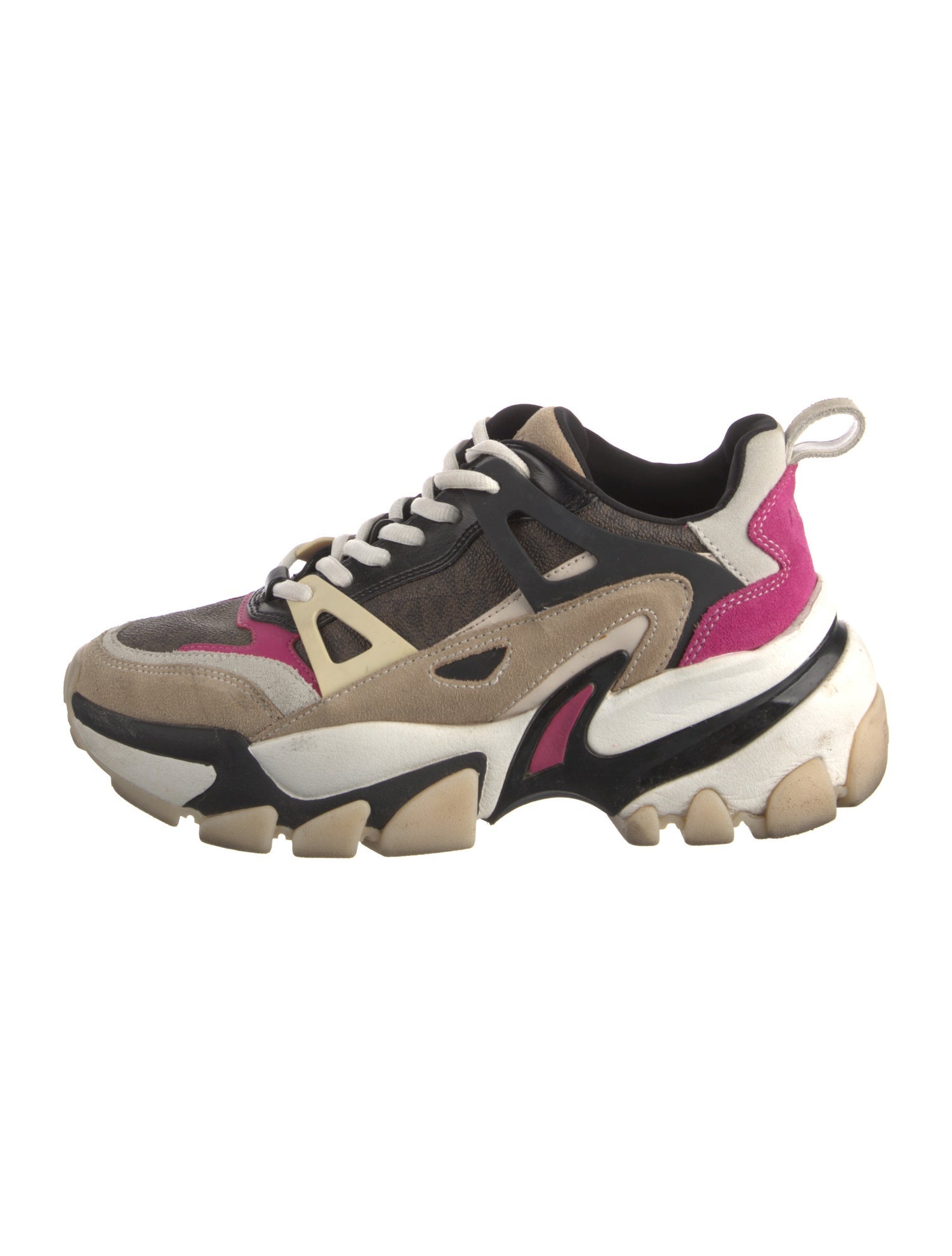 Michael Kors Colorblock Pattern Chunky Sneakers