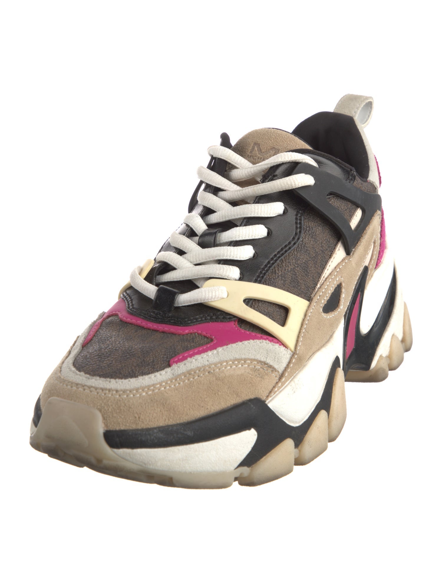 Michael Kors Colorblock Pattern Chunky Sneakers