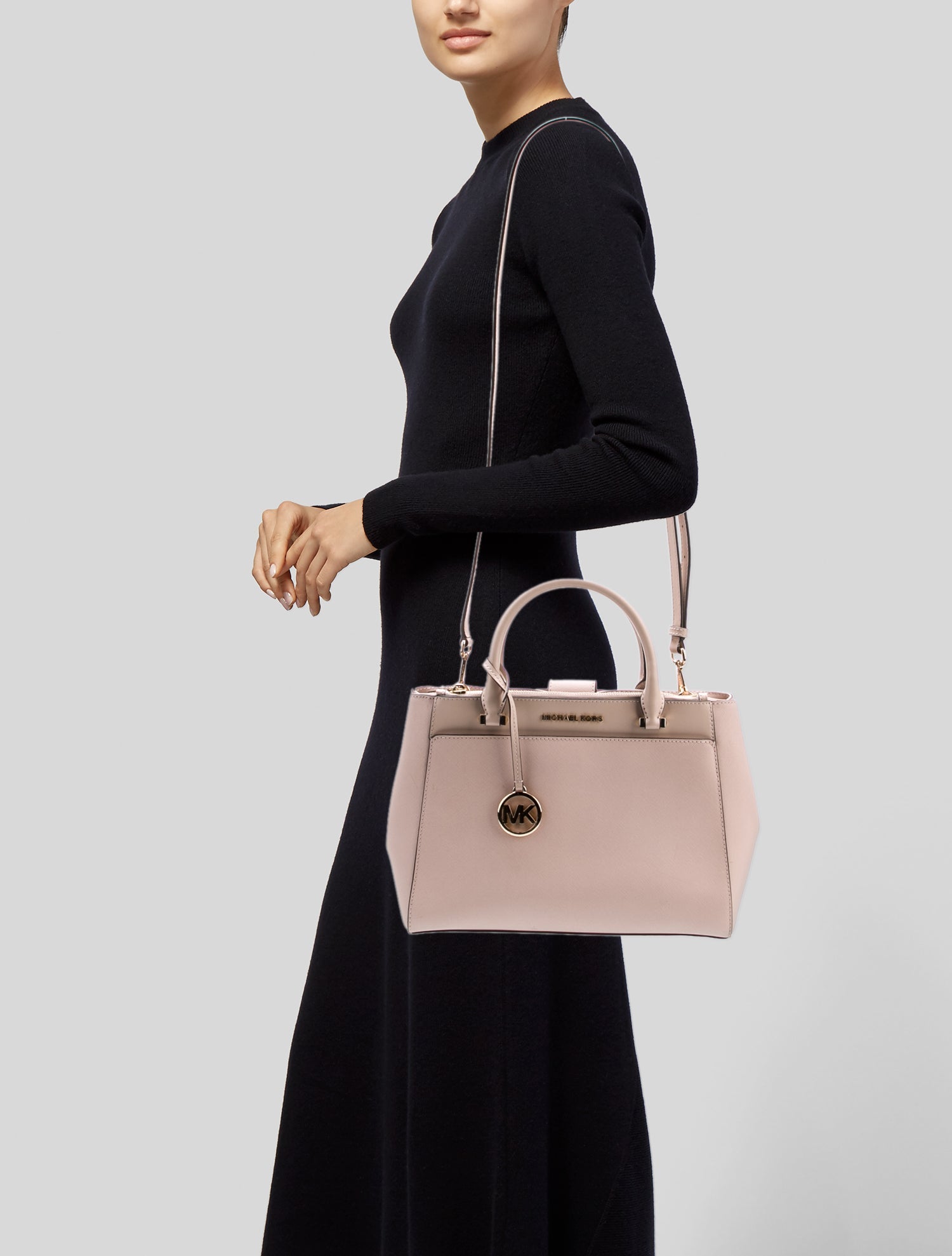 Michael Kors Saffiano Leather Top Handle Bag