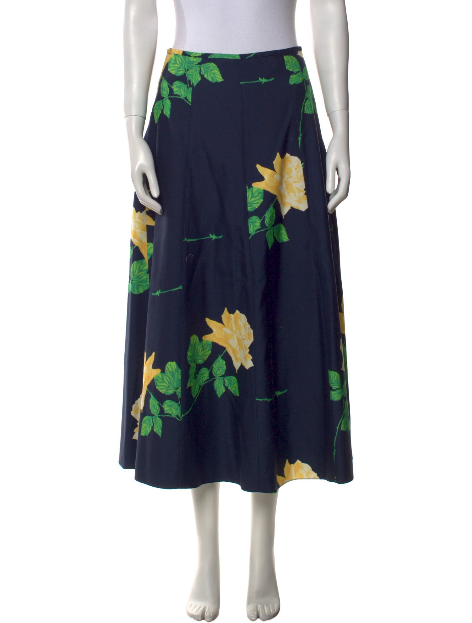 Michael Kors Wool Midi Length Skirt