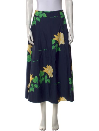 Michael Kors Wool Midi Length Skirt