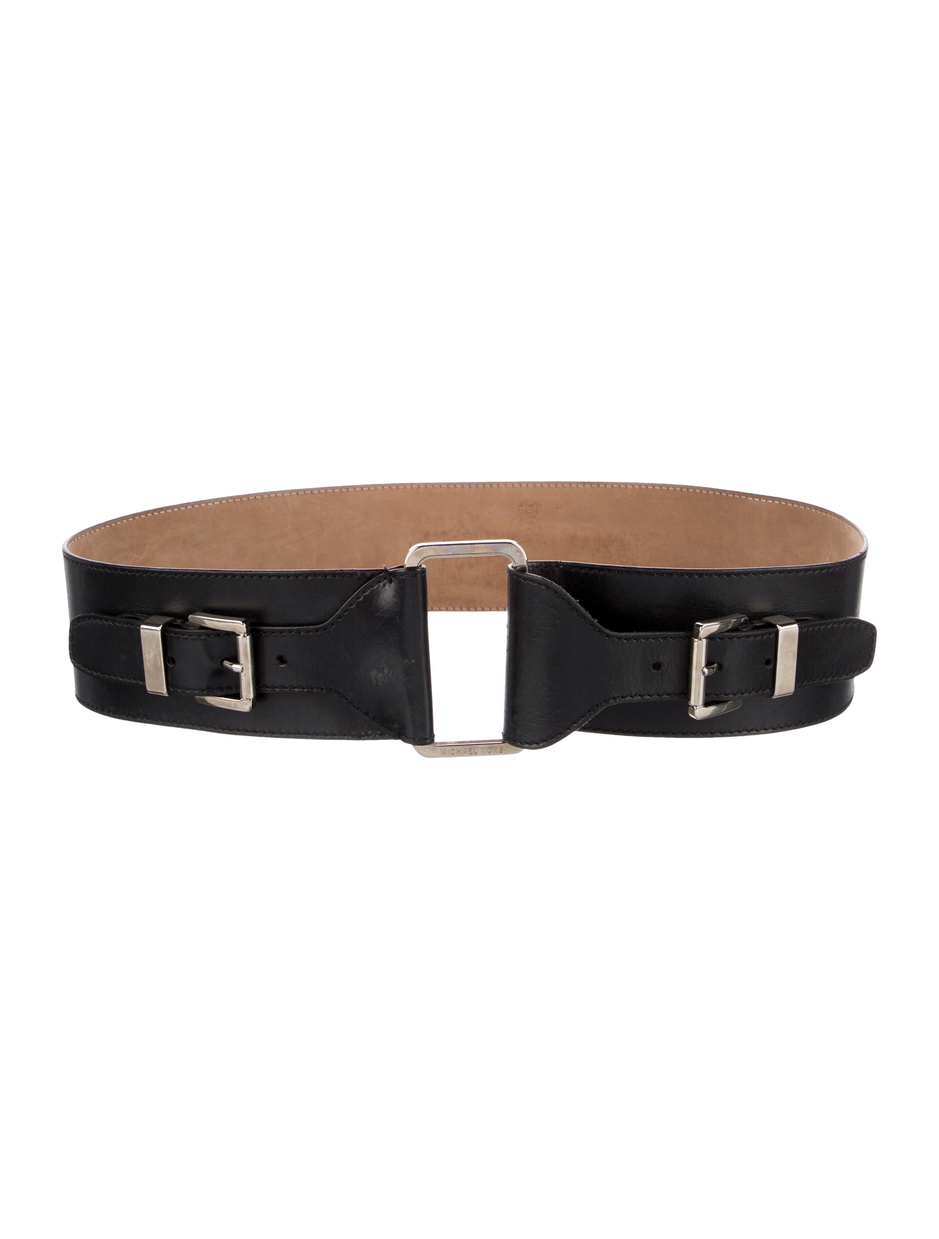Michael Kors Wide Leather Waist Belt