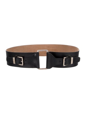 Michael Kors Wide Leather Waist Belt