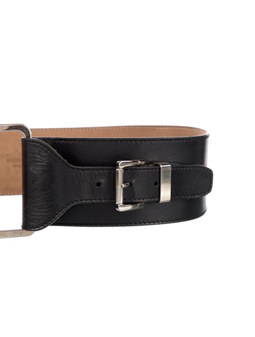 Michael Kors Wide Leather Waist Belt