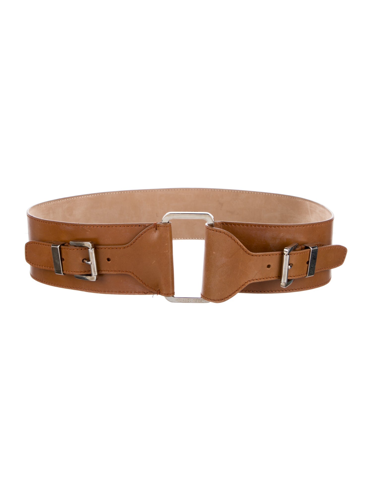 Michael Kors Wide Leather Belt