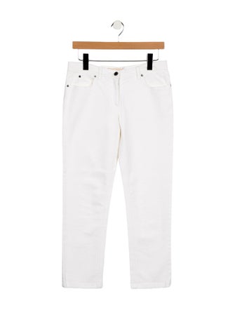 Michael Kors Mid-Rise Straight Leg Jeans