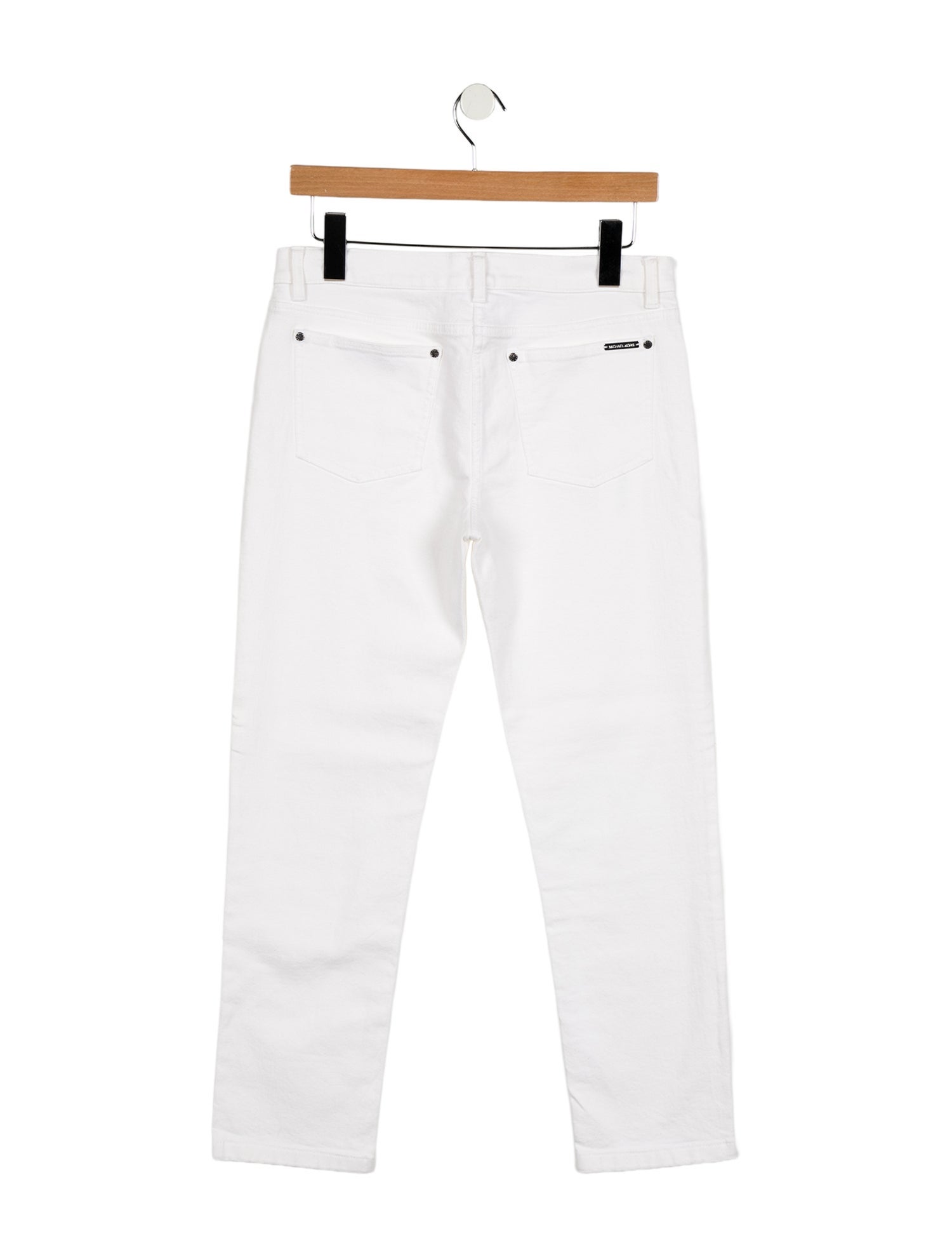 Michael Kors Mid-Rise Straight Leg Jeans