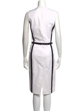 Michael Kors Crew Neck Midi Length Dress