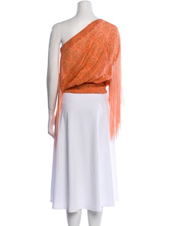 Michael Kors Silk Paisley Print Crop Top