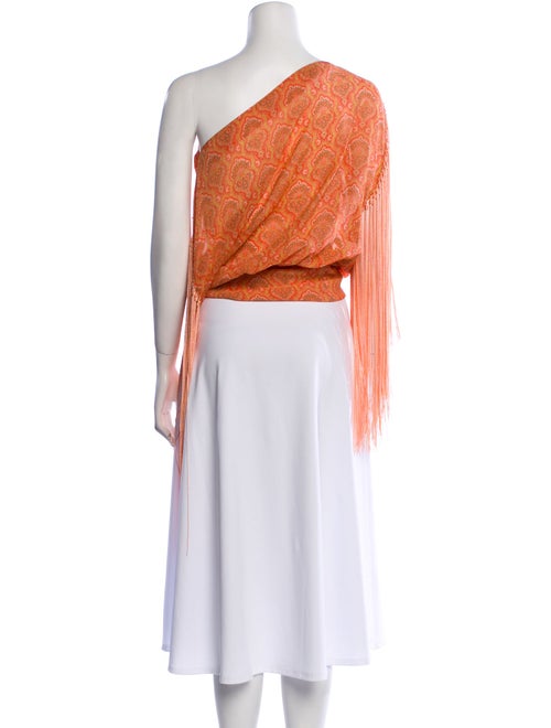 Michael Kors Silk Paisley Print Crop Top