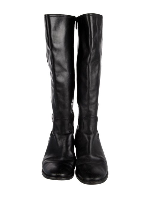 Michael Kors Leather Studded Accents Riding Boots