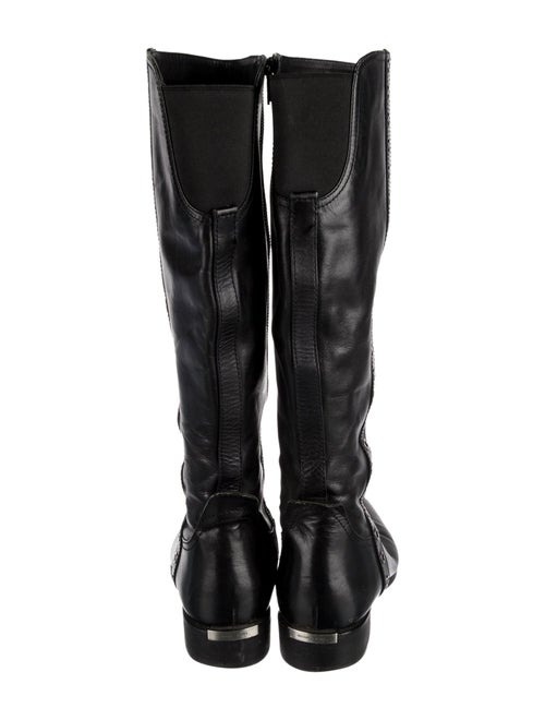 Michael Kors Leather Studded Accents Riding Boots