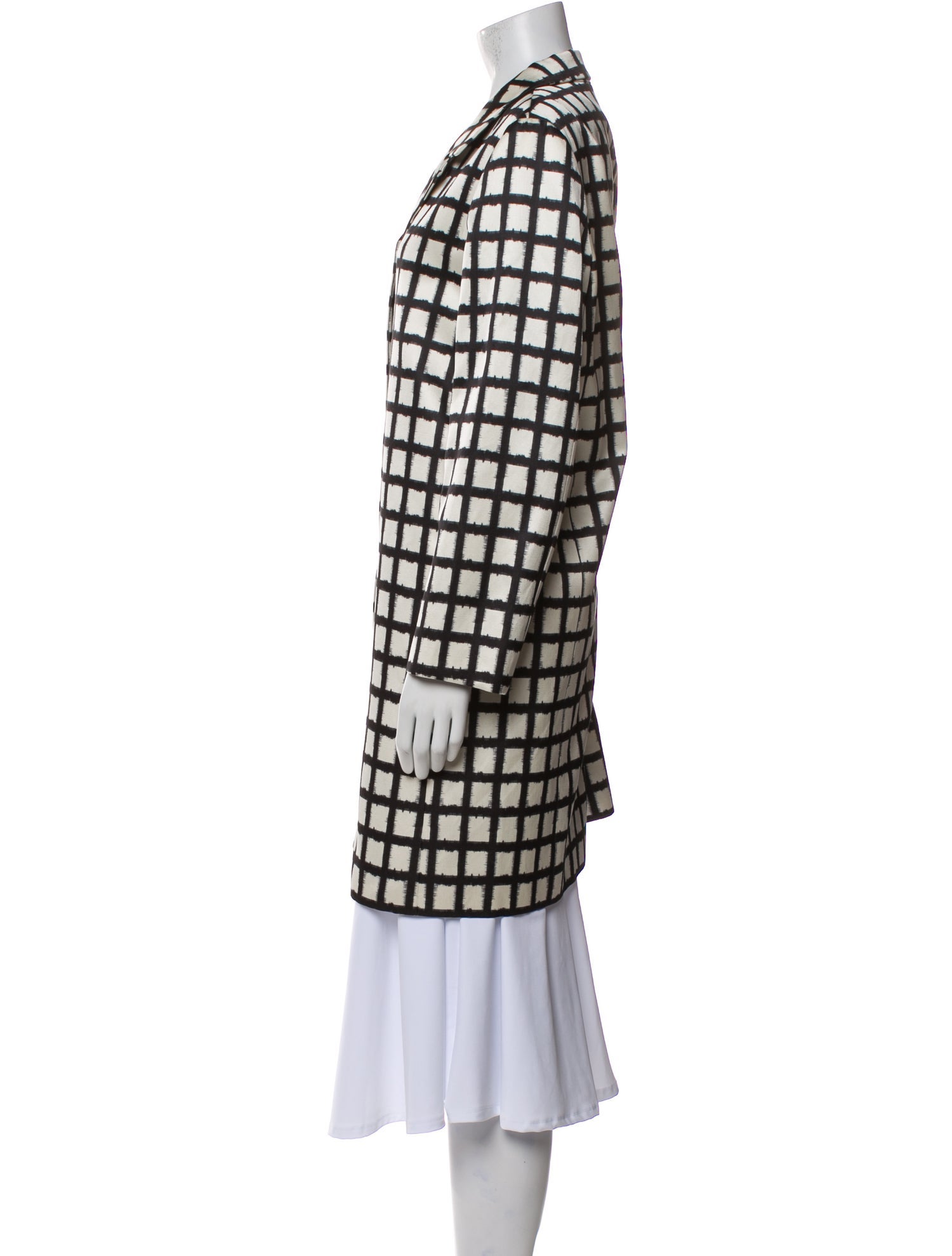 Michael Kors Plaid Print Evening Jacket