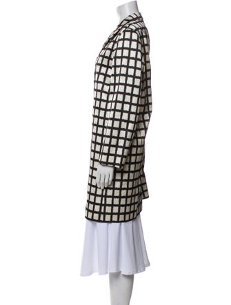 Michael Kors Plaid Print Evening Jacket