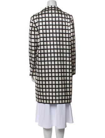 Michael Kors Plaid Print Evening Jacket
