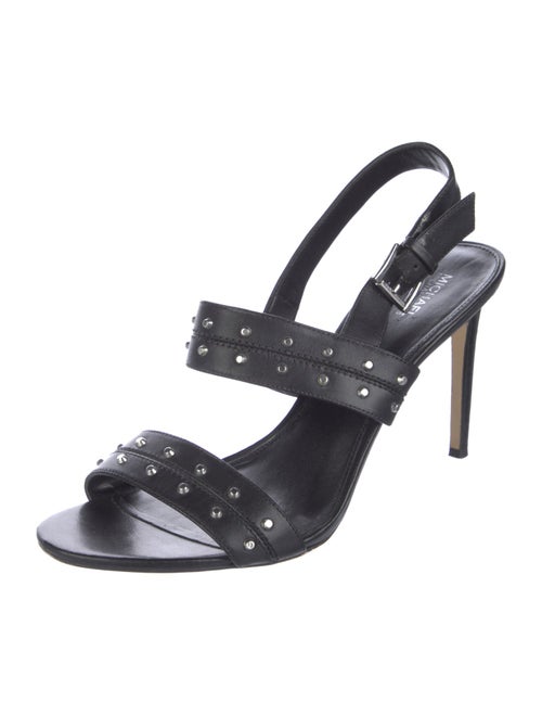 Michael Kors Leather Studded Accents Slingback Sandals