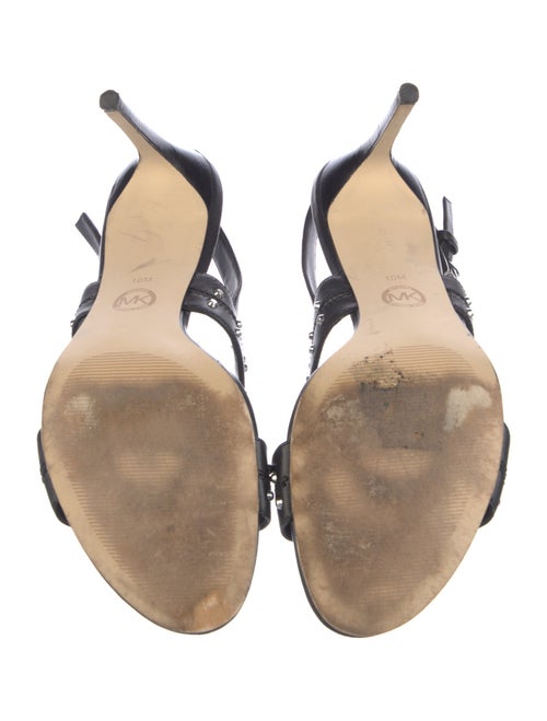 Michael Kors Leather Studded Accents Slingback Sandals