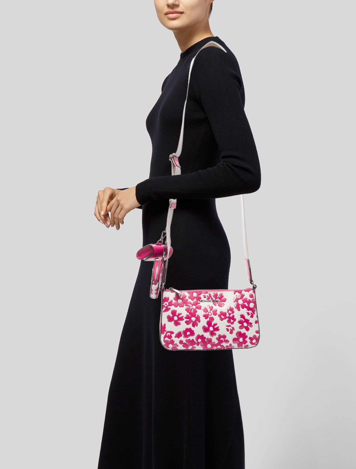 Michael Kors Leather Messenger Bag