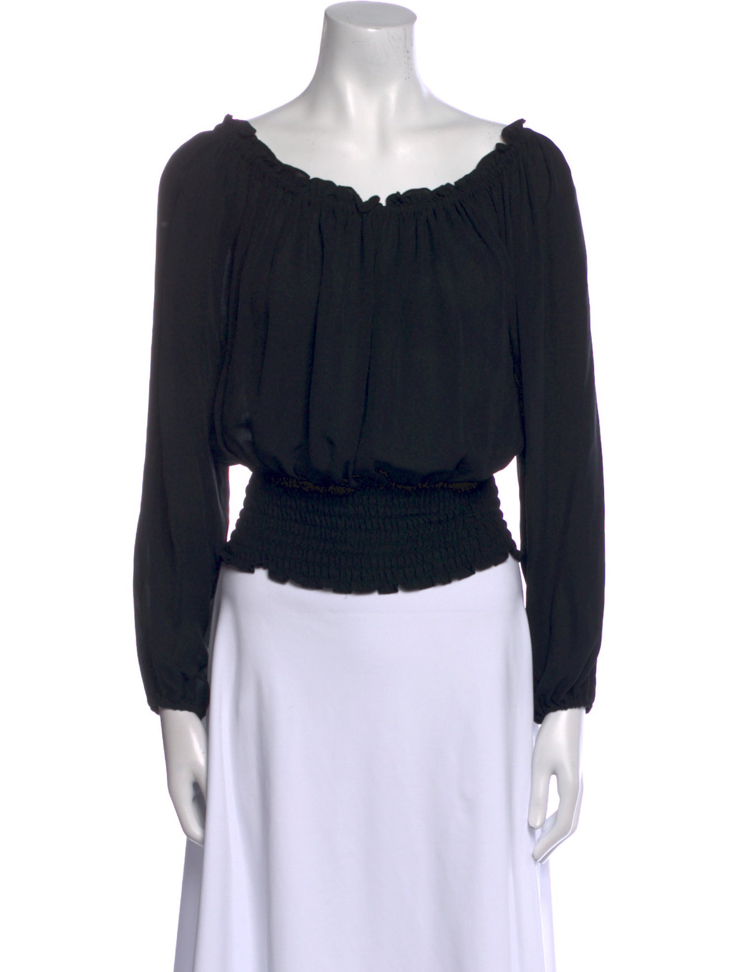 Michael Michael Kors Silk Scoop Neck Top