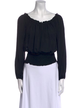 Michael Michael Kors Silk Scoop Neck Top