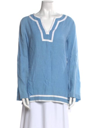 Michael Kors Linen V-Neck Tunic