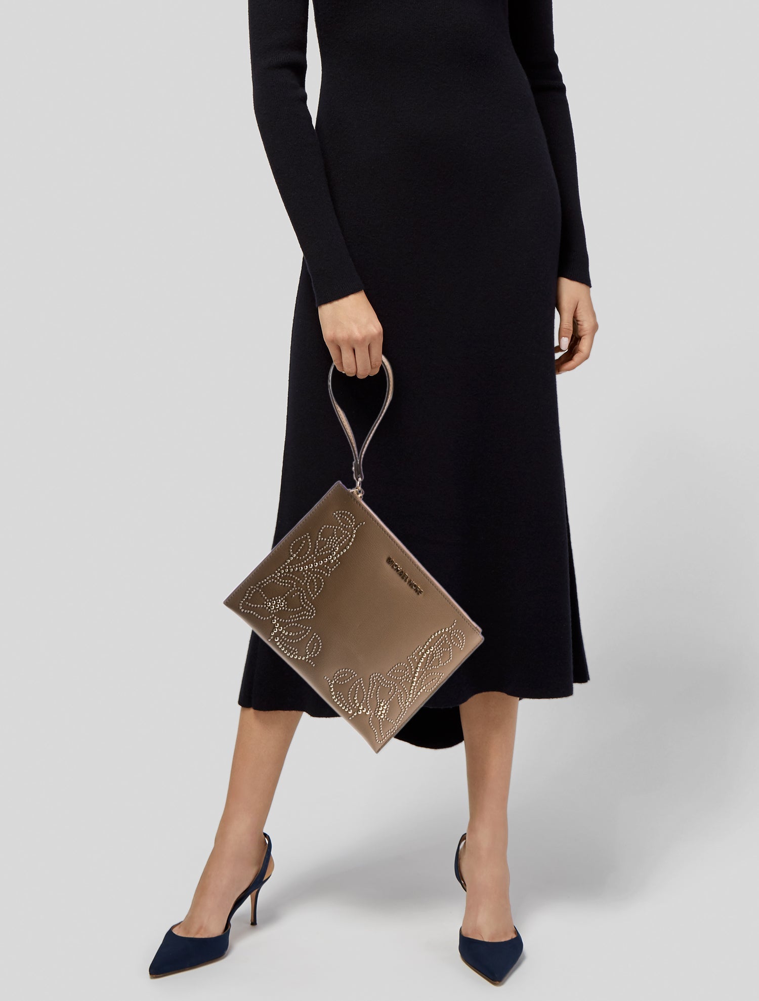 Michael Kors Leather Clutch