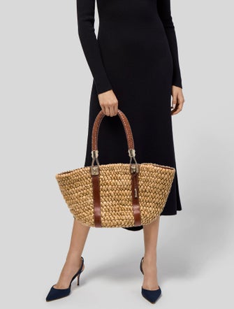 Michael Kors Straw Shoulder Bag