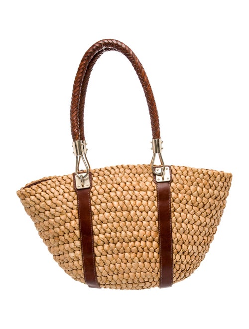 Michael Kors Straw Bucket Bag