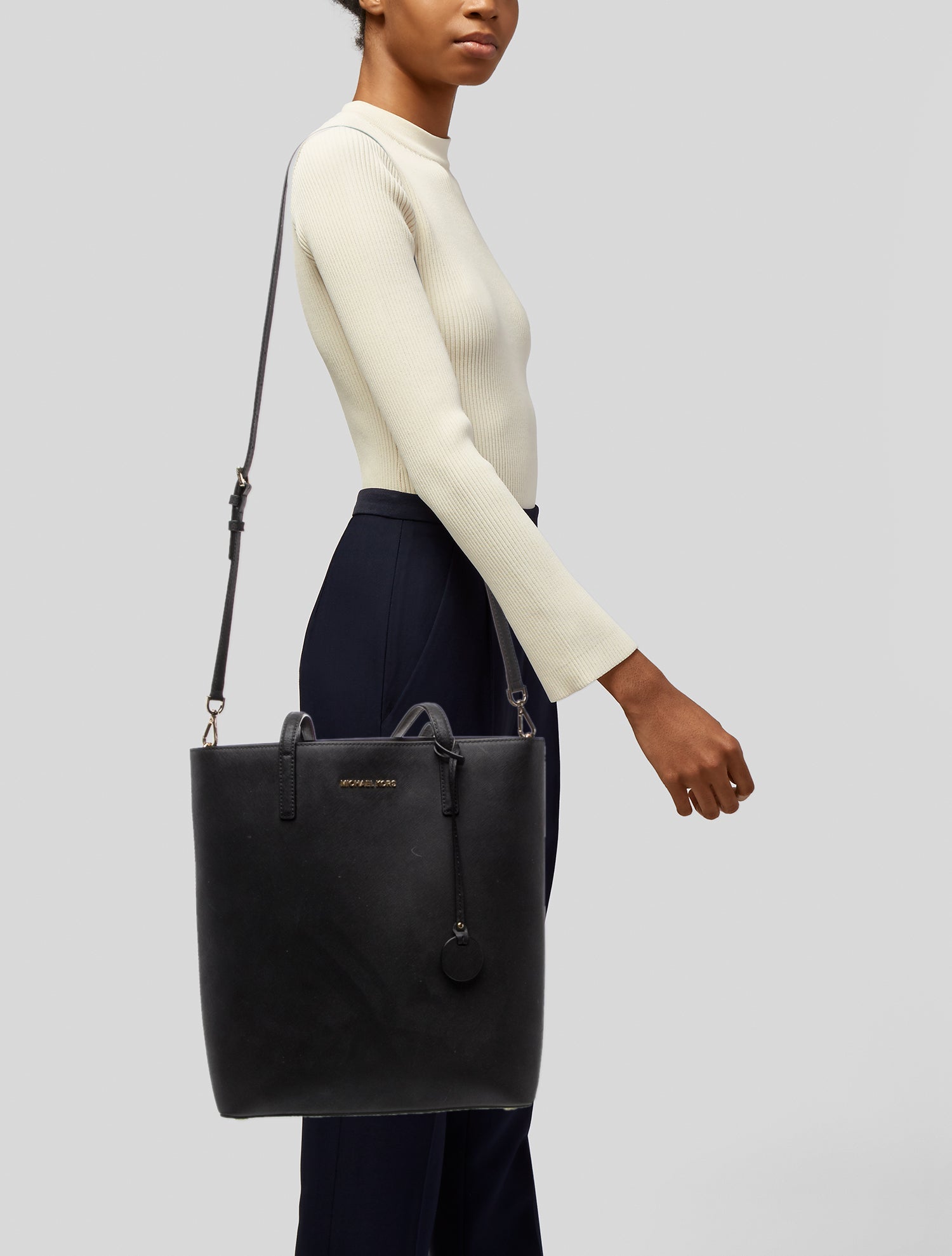 Michael Kors Saffiano Leather Top Handle Bag