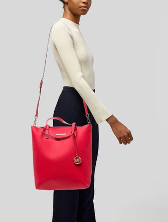 Michael Kors Leather Top Handle Bag