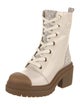 Michael Kors Leather Printed Combat Boots