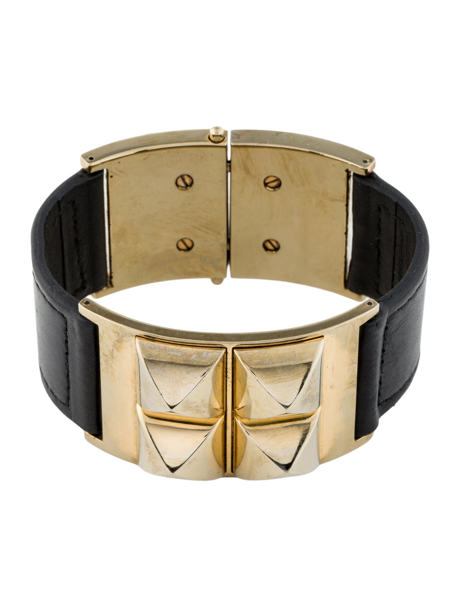 Michael Kors Leather Pyramid Wrap Bracelet