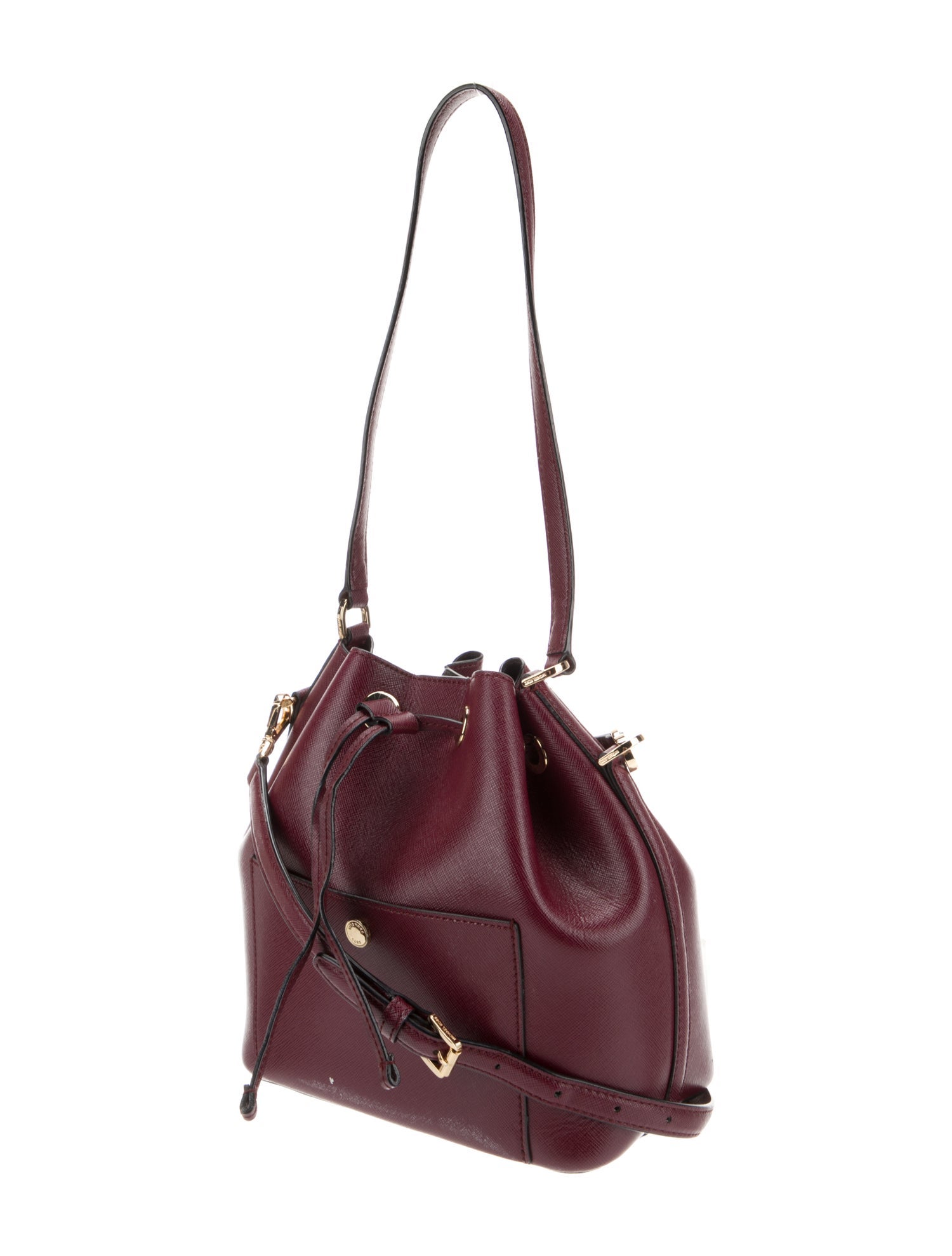 Michael Kors Saffiano Leather Bucket Bag