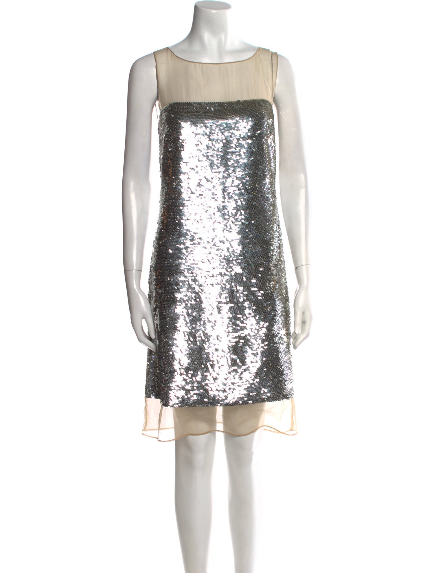 Michael Kors Bateau Neckline Knee-Length Dress