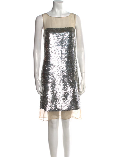 Michael Kors Bateau Neckline Knee-Length Dress