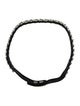 Michael Kors Snake Skin & Leather Choker Necklace