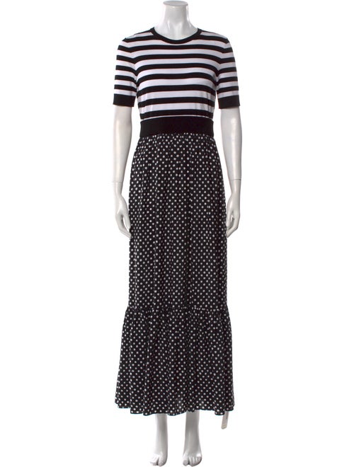 Michael Kors Polka Dot Print Long Dress