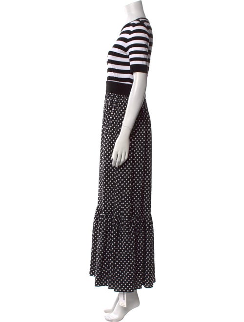 Michael Kors Polka Dot Print Long Dress