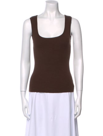Michael Kors Cashmere Scoop Neck Top