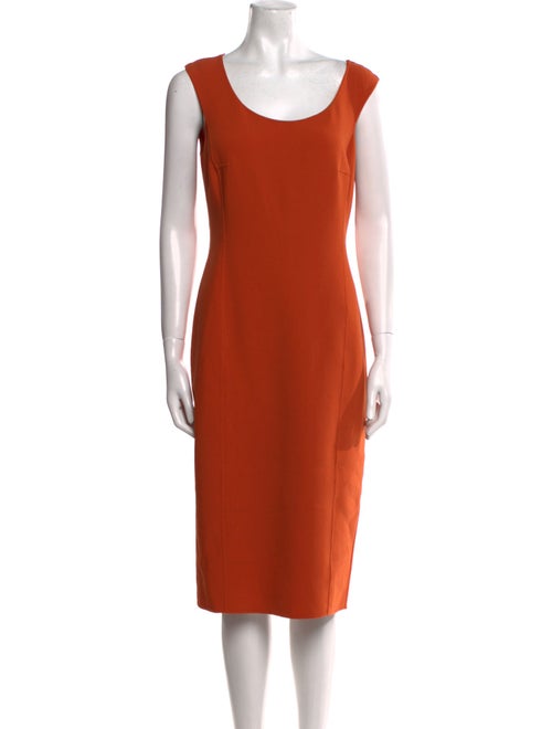 Michael Kors Virgin Wool Midi Length Dress