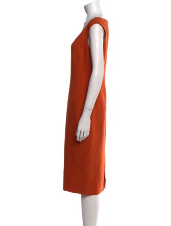 Michael Kors Virgin Wool Midi Length Dress