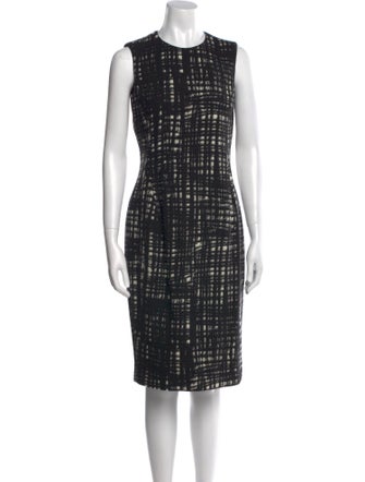 Michael Kors Wool Midi Length Dress