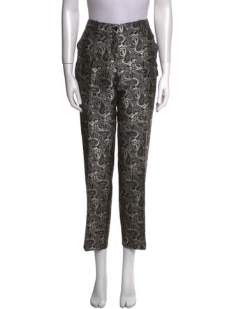 Michael Kors Paisley Print Straight Leg Pants