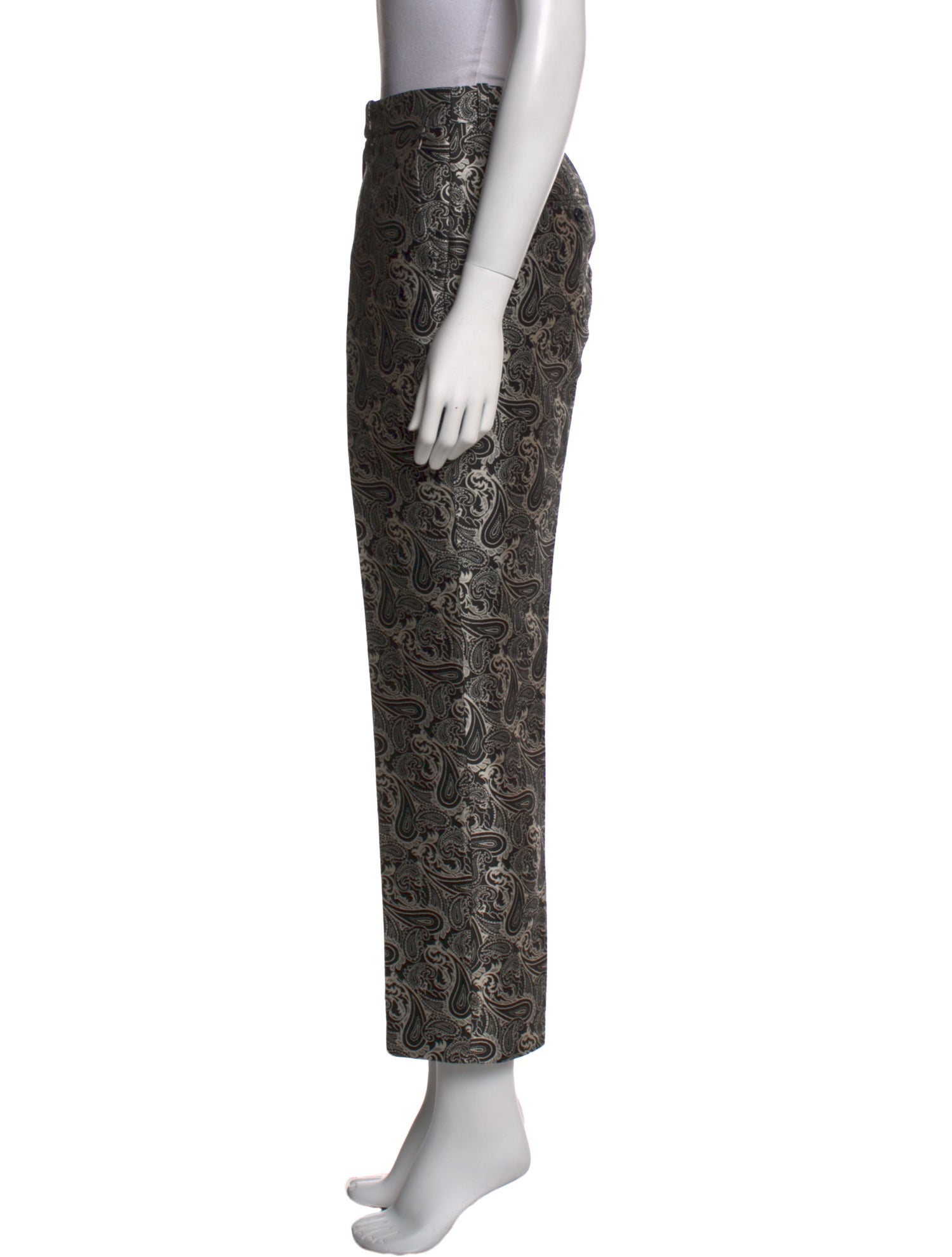 Michael Kors Paisley Print Straight Leg Pants