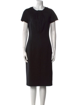 Michael Kors Virgin Wool Midi Length Dress